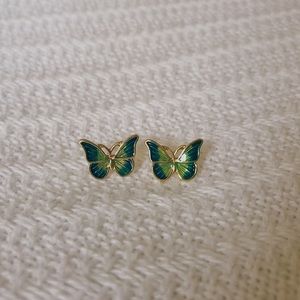 Cute Butterfly stud earrings